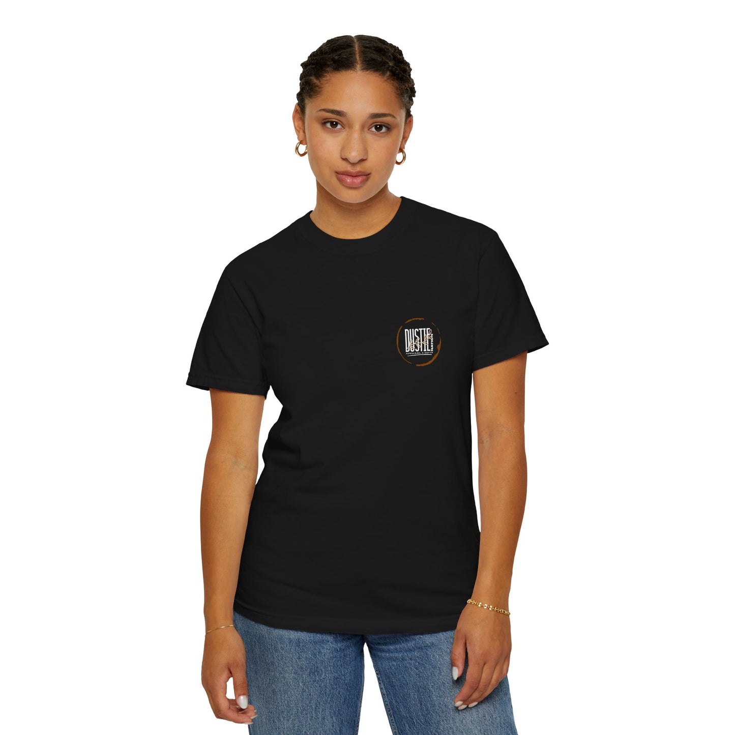Dustie Nation Horse Quote T Shirt - Loose Reins Steady Mind