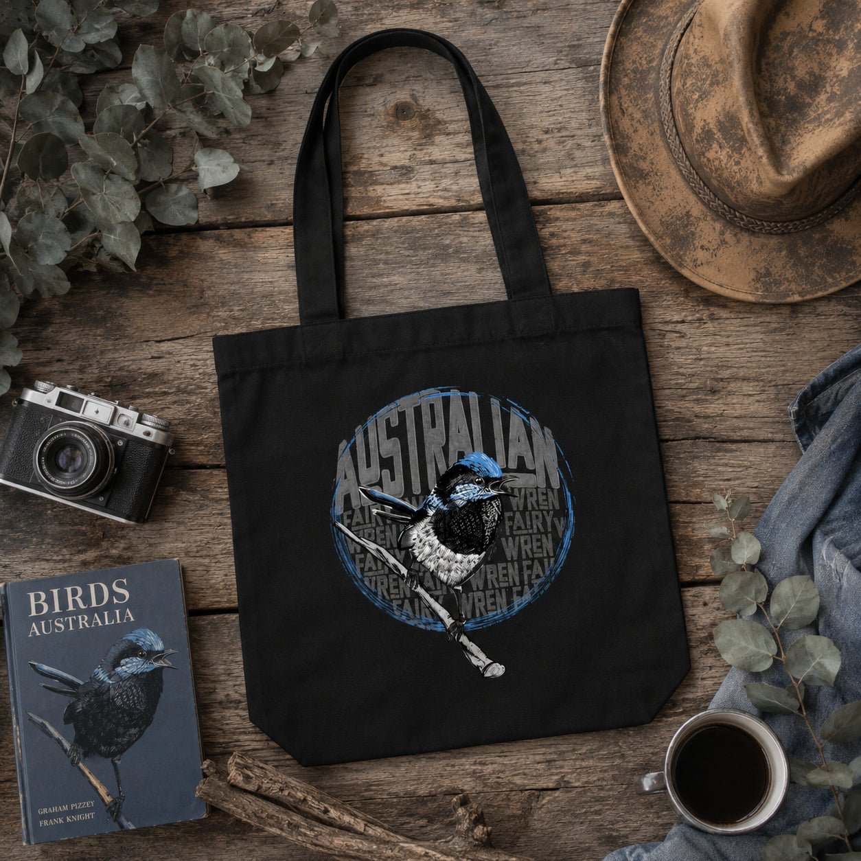 Australian Fair Wren Canvas Tote Bag - Dustie Nation