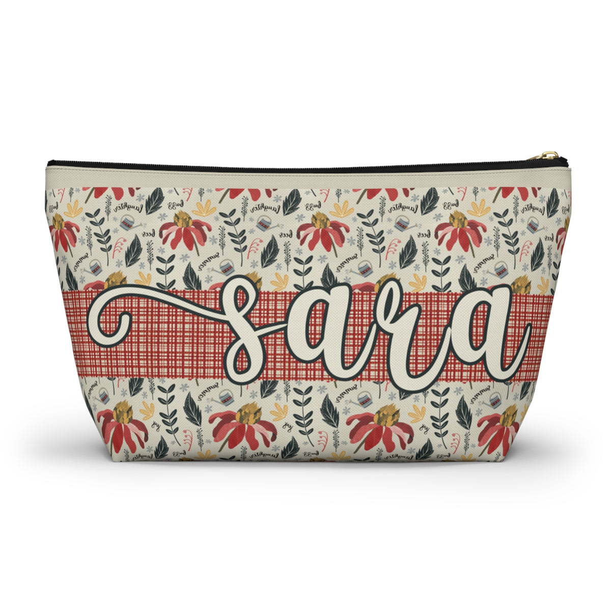 Personalised Handy Bag - Custom artwork Summer Daze Collection - Zip closure storage pouch