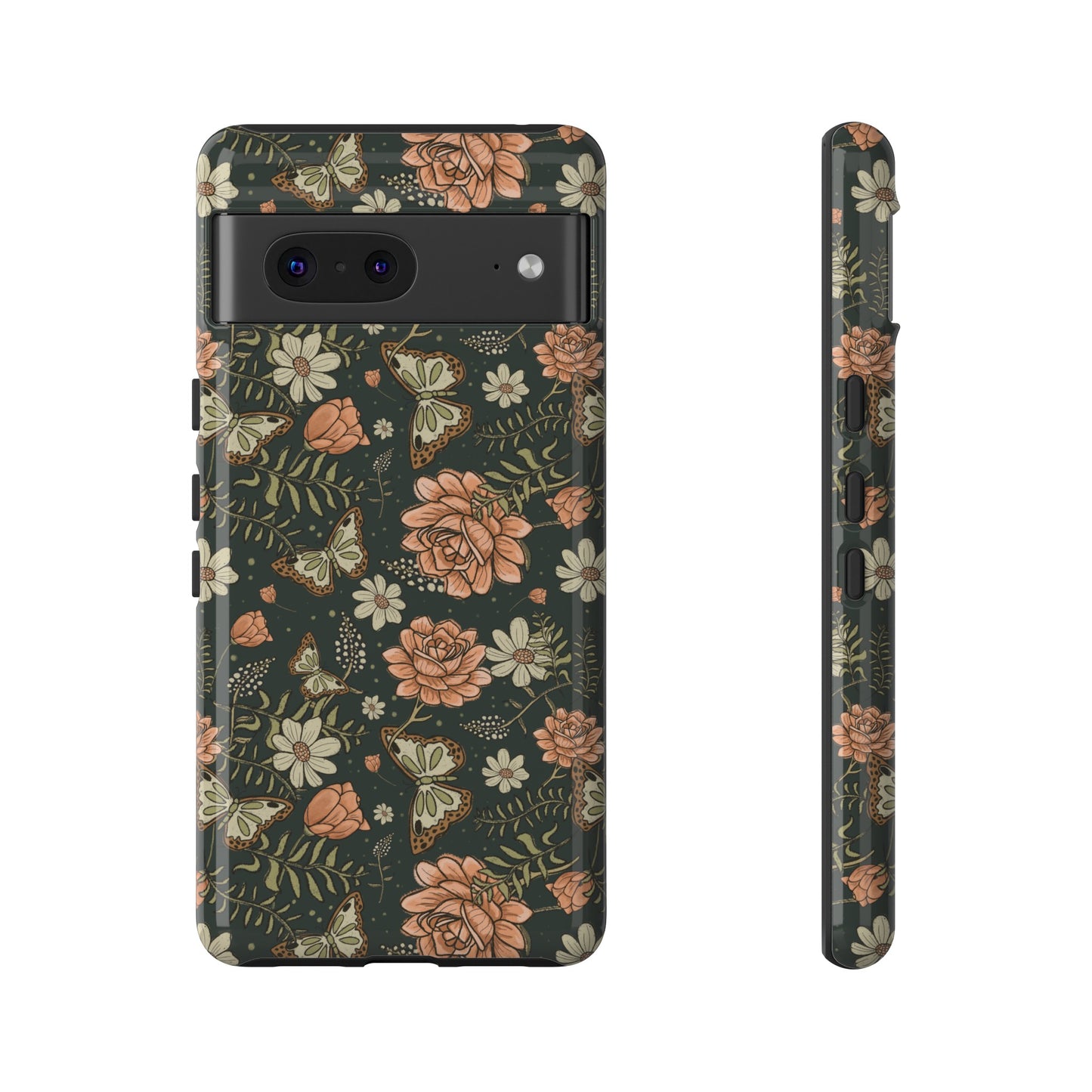 Vintage Rose hand drawn design for phone tough case