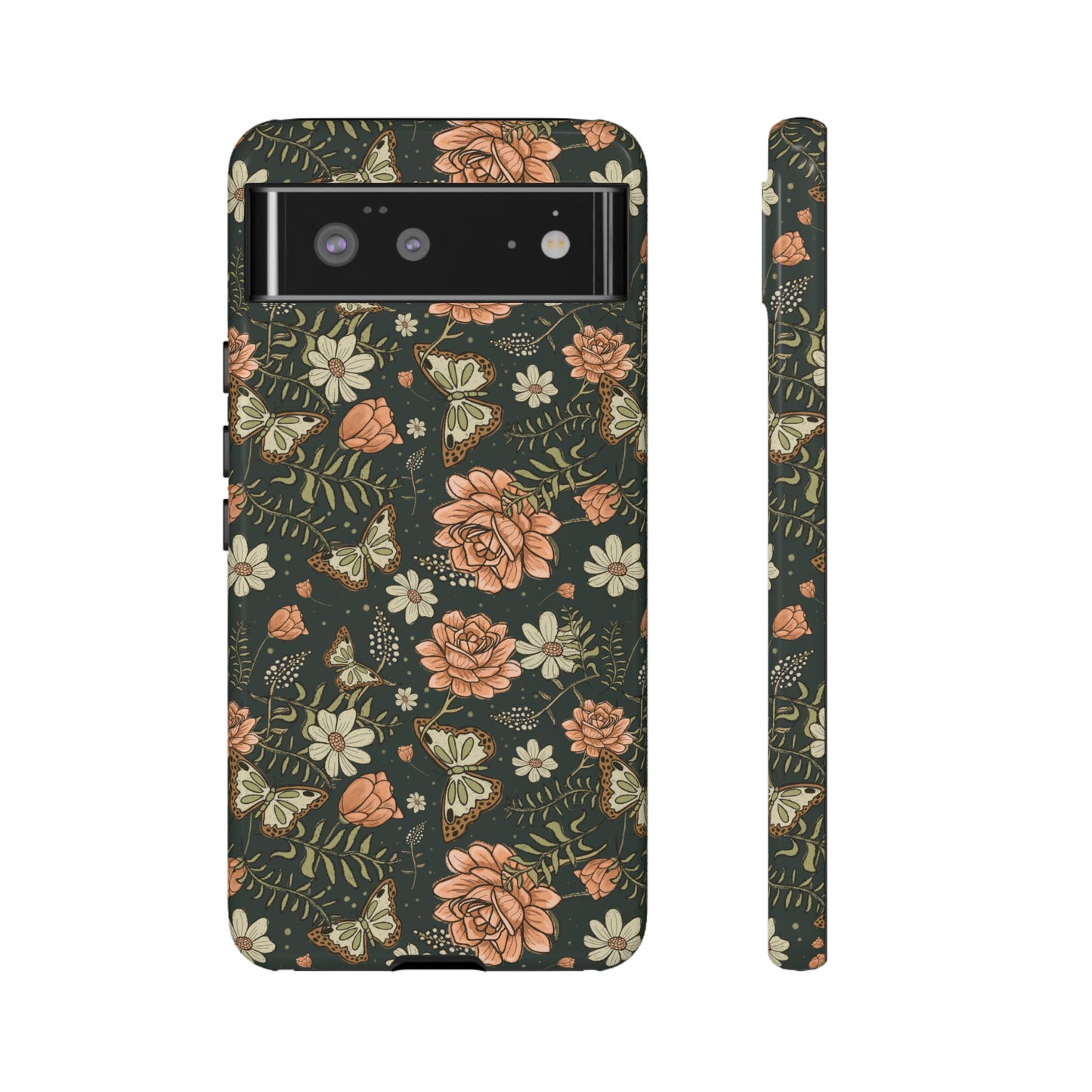 Vintage Rose hand drawn design for phone tough case