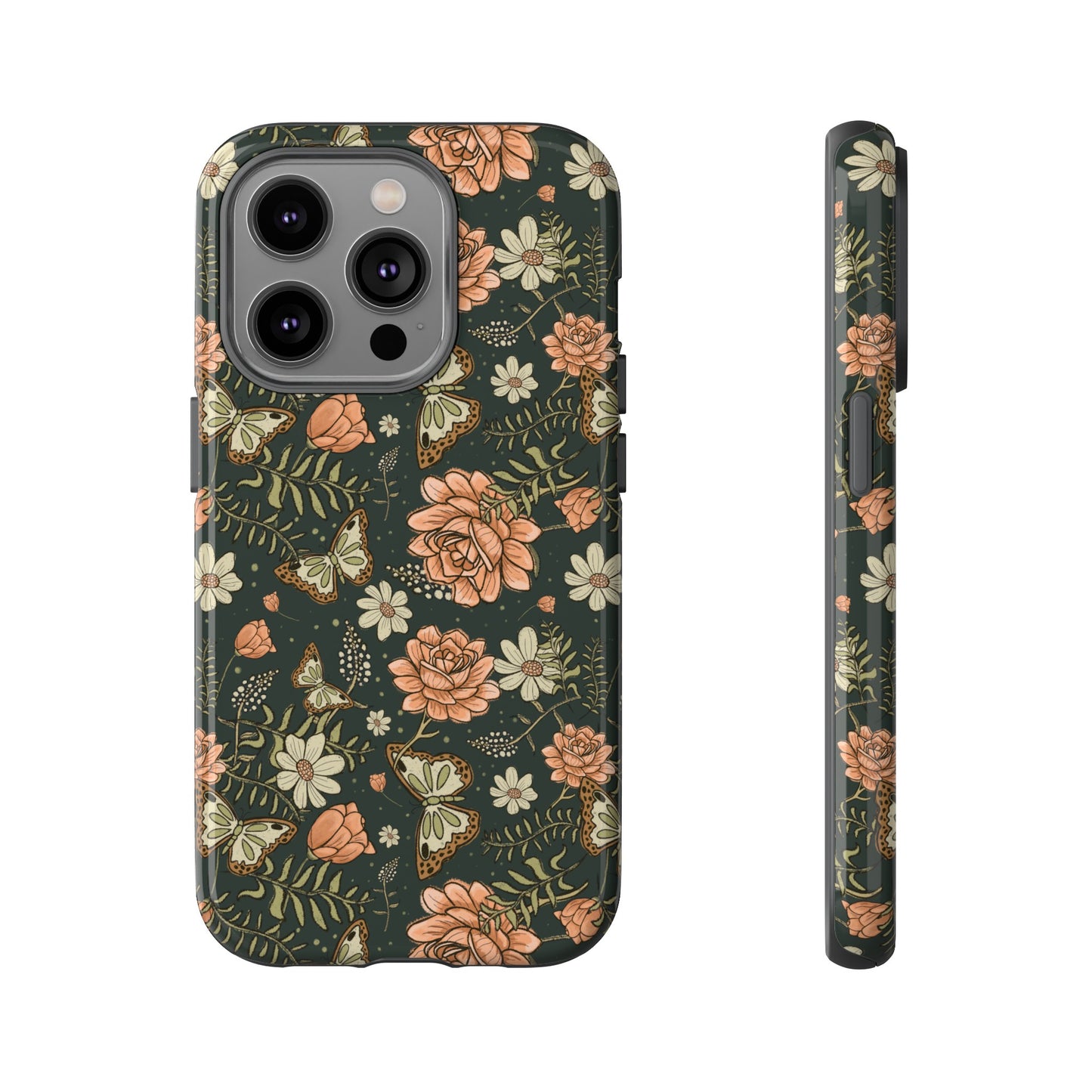 Vintage Rose hand drawn design for phone tough case