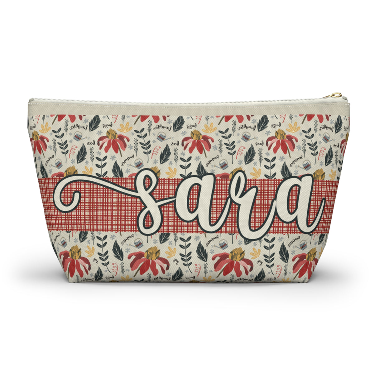 Personalised Handy Bag - Custom artwork Summer Daze Collection - Zip closure storage pouch