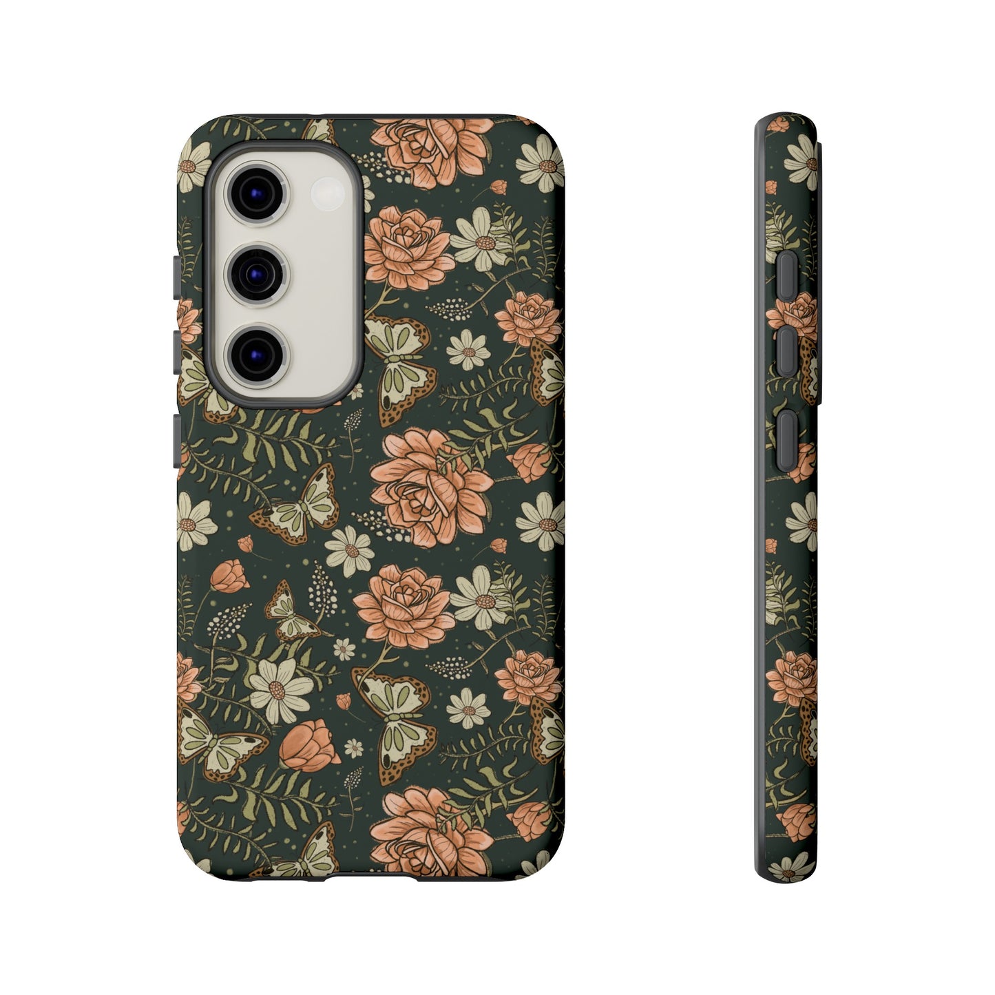 Vintage Rose hand drawn design for phone tough case