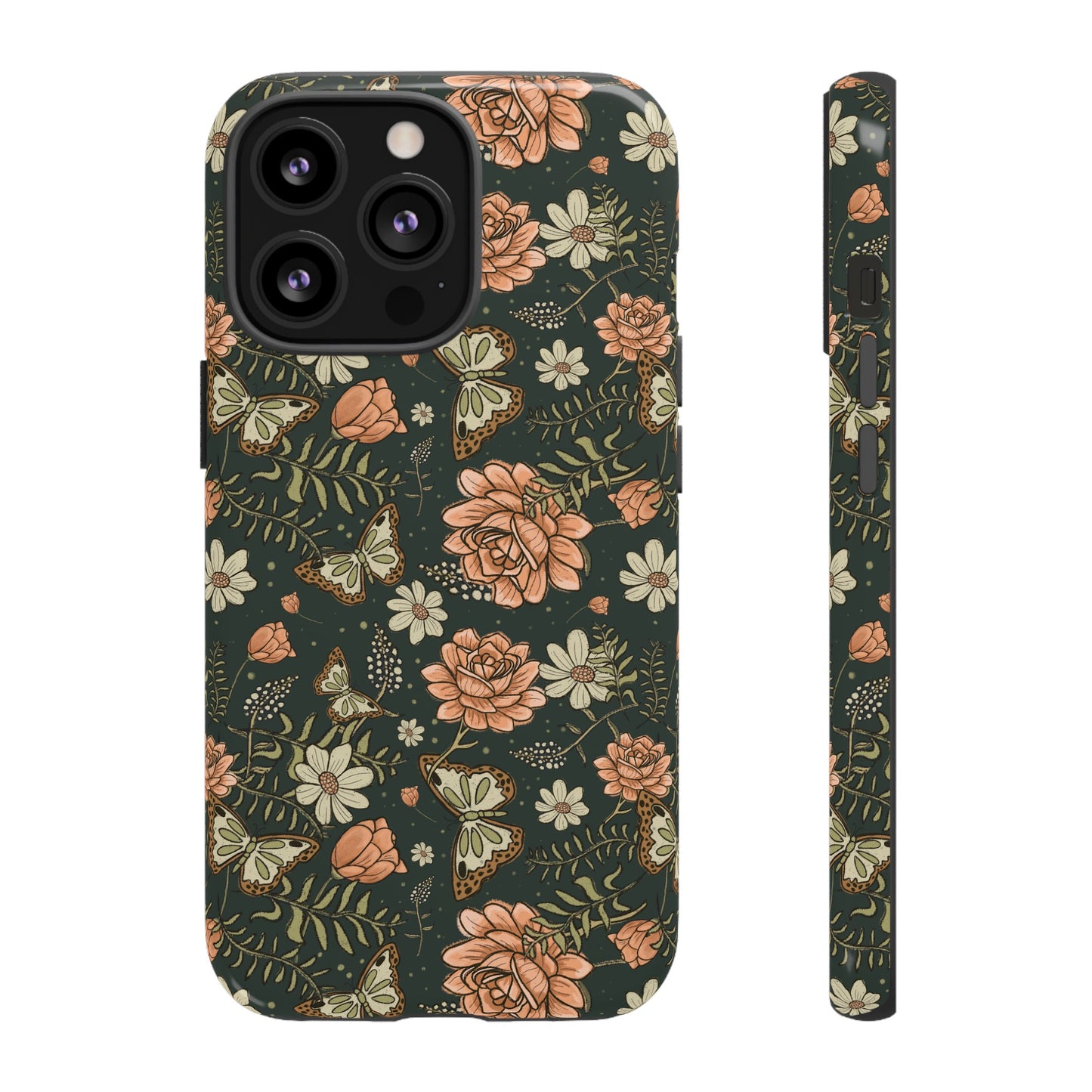 Vintage Rose hand drawn design for phone tough case