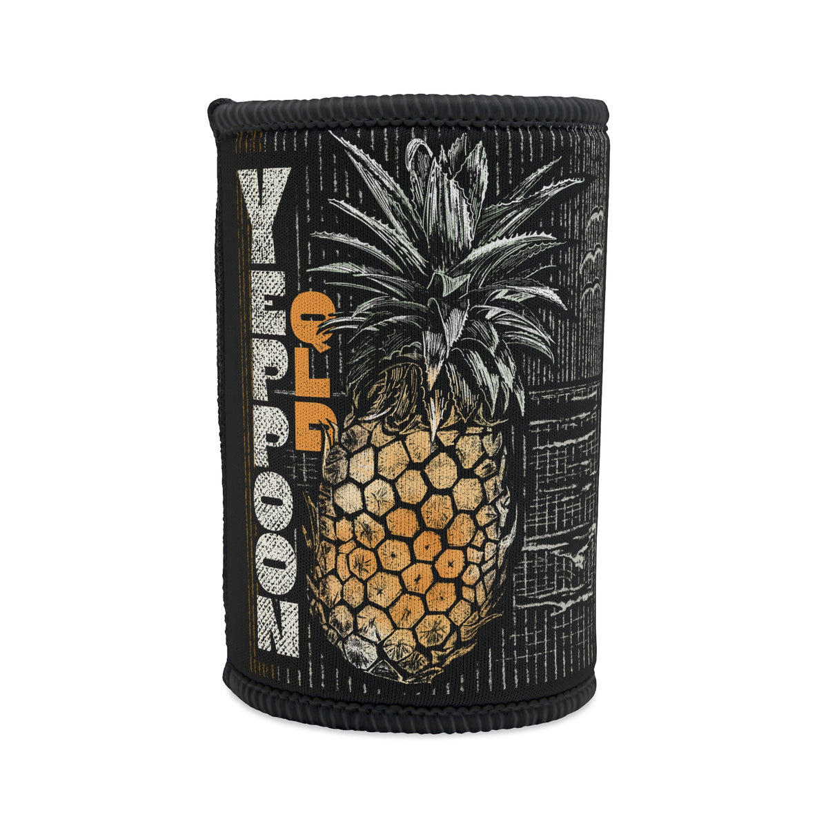 Personalized Stubby Cooler – Hand Sketched Yeppooon QLD souvenir design - Gift Idea