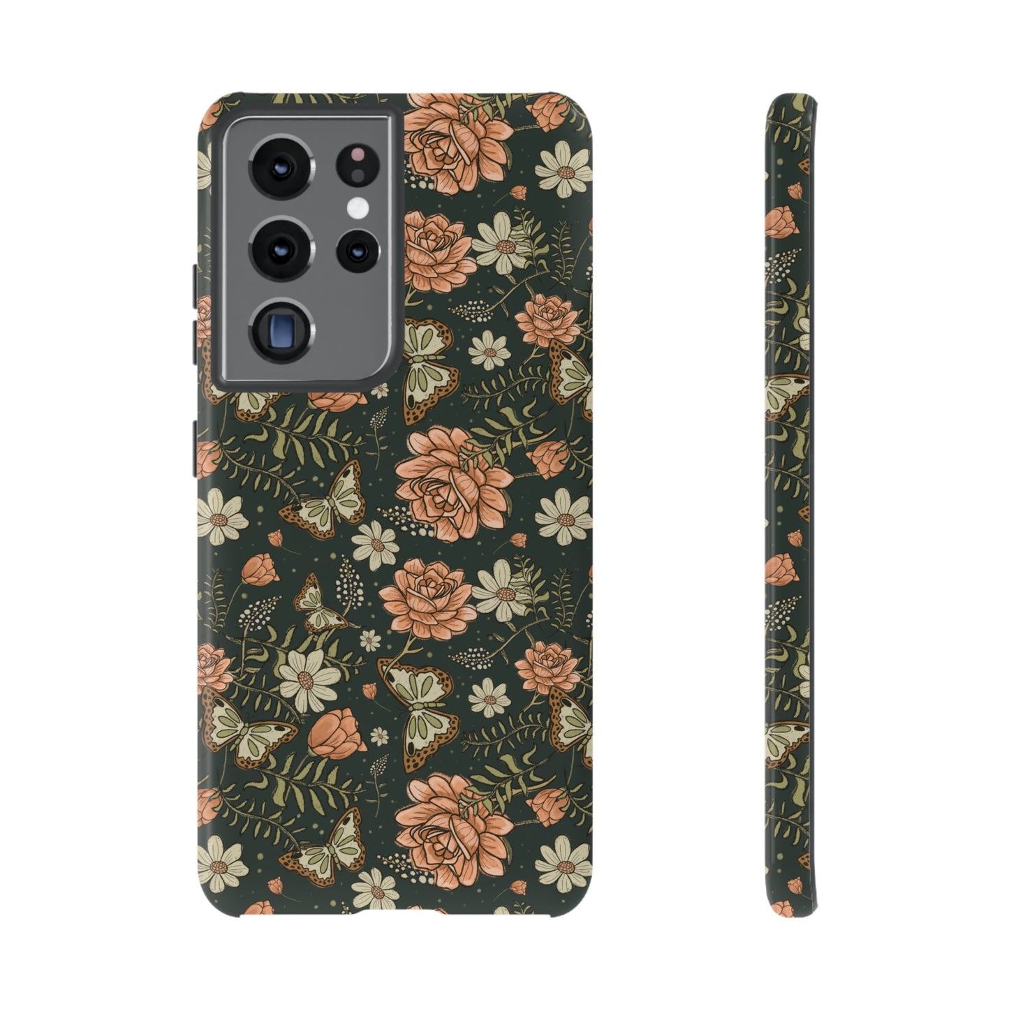 Vintage Rose hand drawn design for phone tough case
