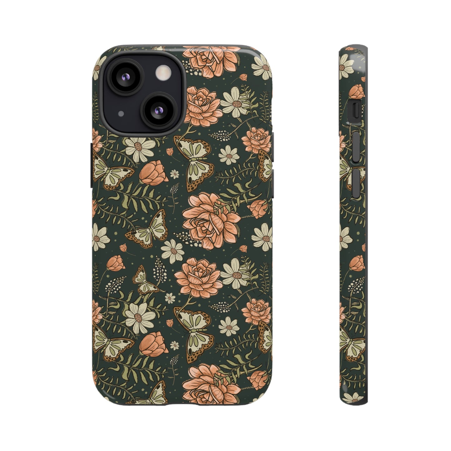 Vintage Rose hand drawn design for phone tough case
