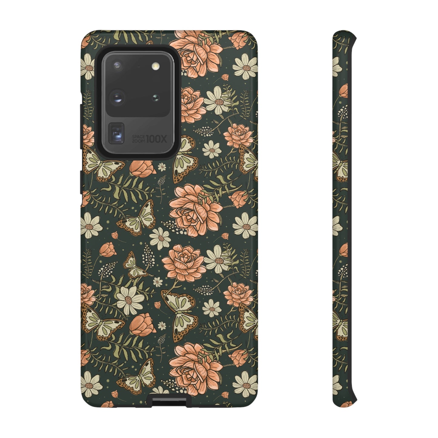 Vintage Rose hand drawn design for phone tough case