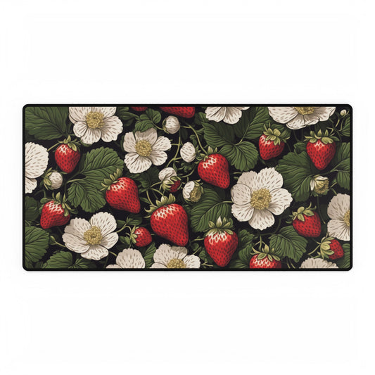 Large Desk Mats - Strawberry Surprise design
