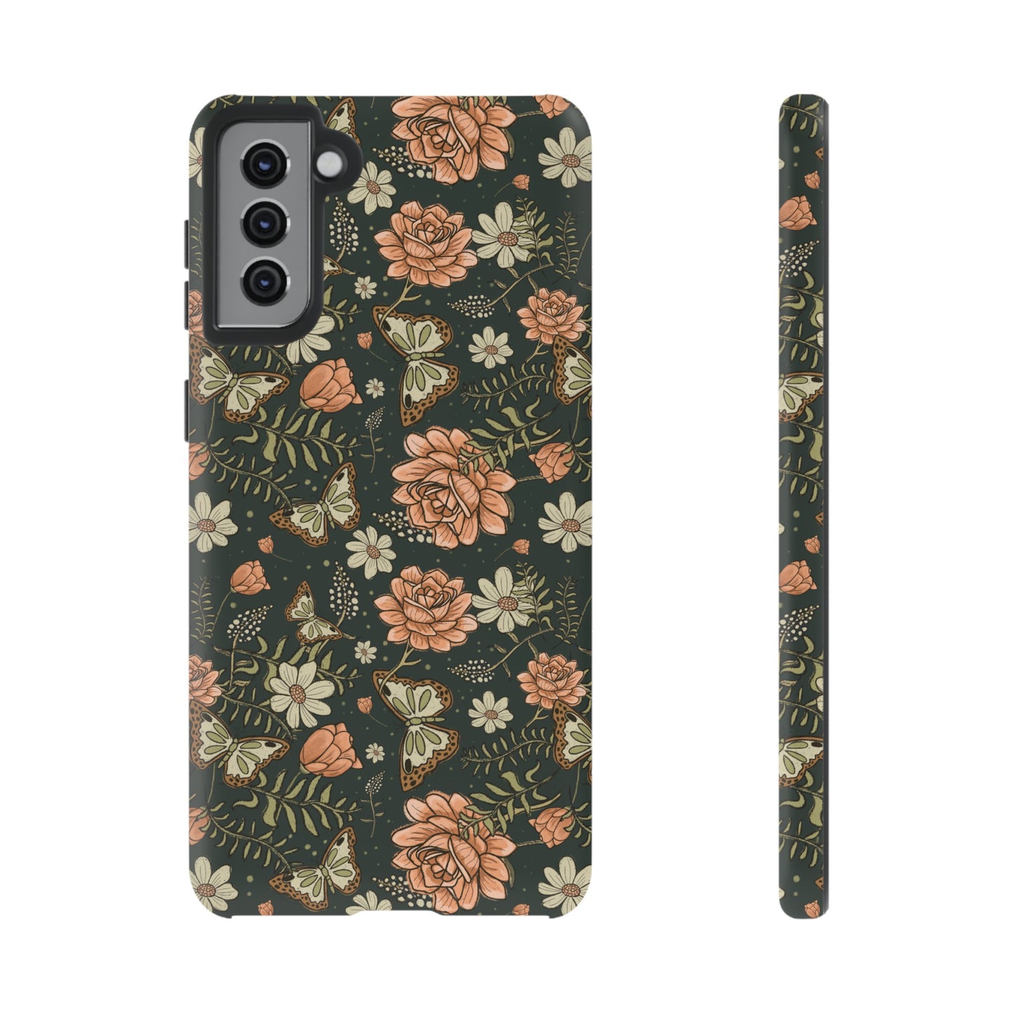 Vintage Rose hand drawn design for phone tough case