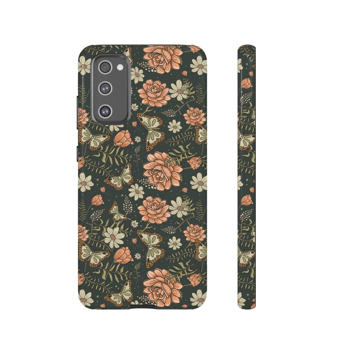 Vintage Rose hand drawn design for phone tough case