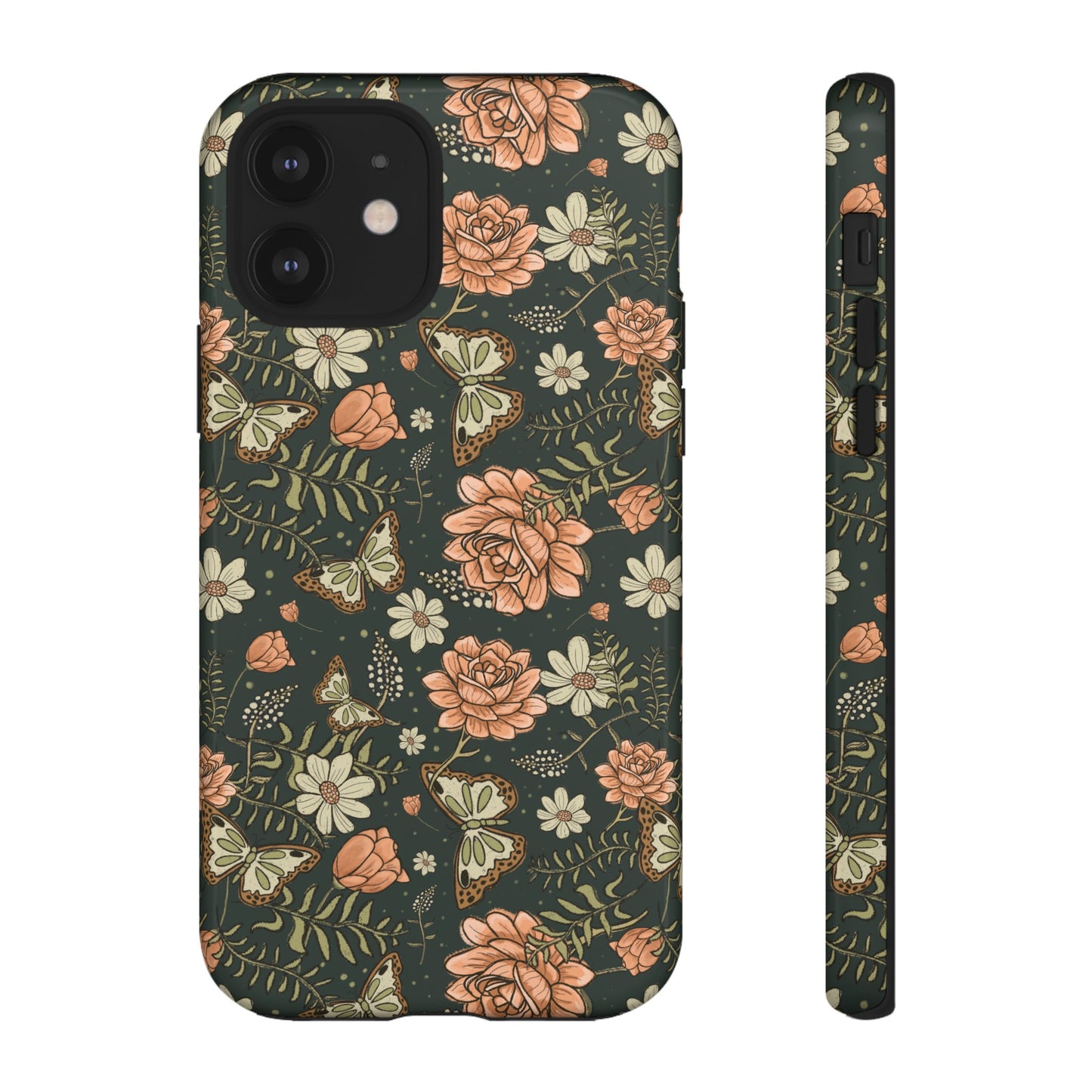 Vintage Rose hand drawn design for phone tough case