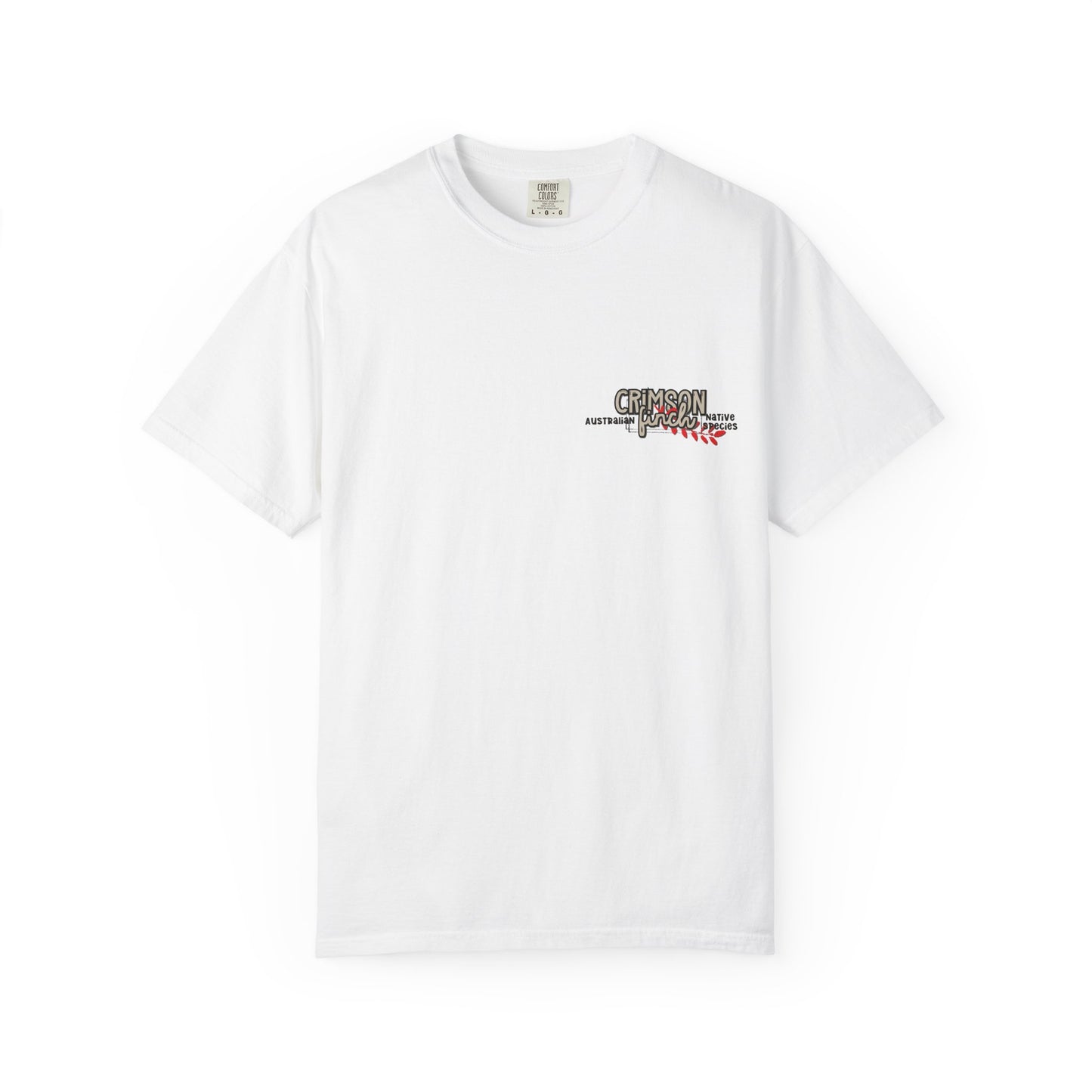 Crimson Finch graphic collage T Shirt - C1717 Comfort Colors