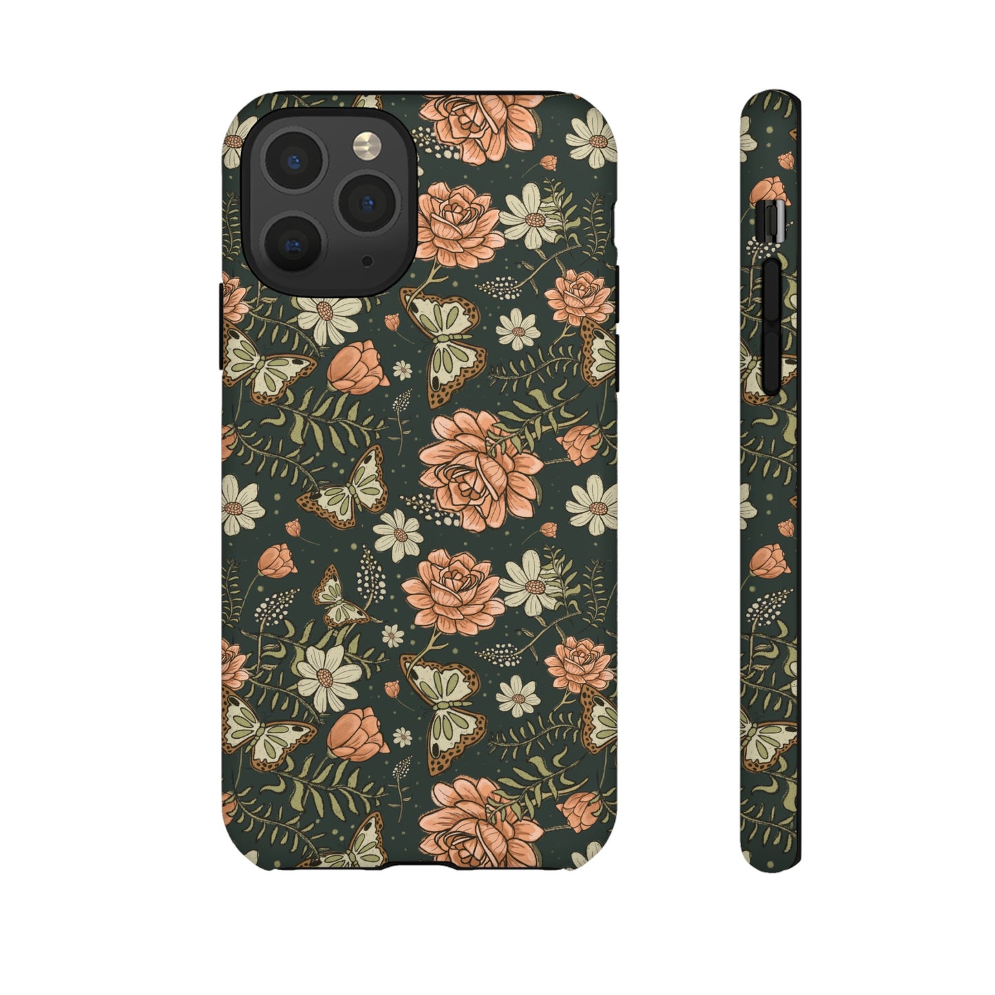 Vintage Rose hand drawn design for phone tough case
