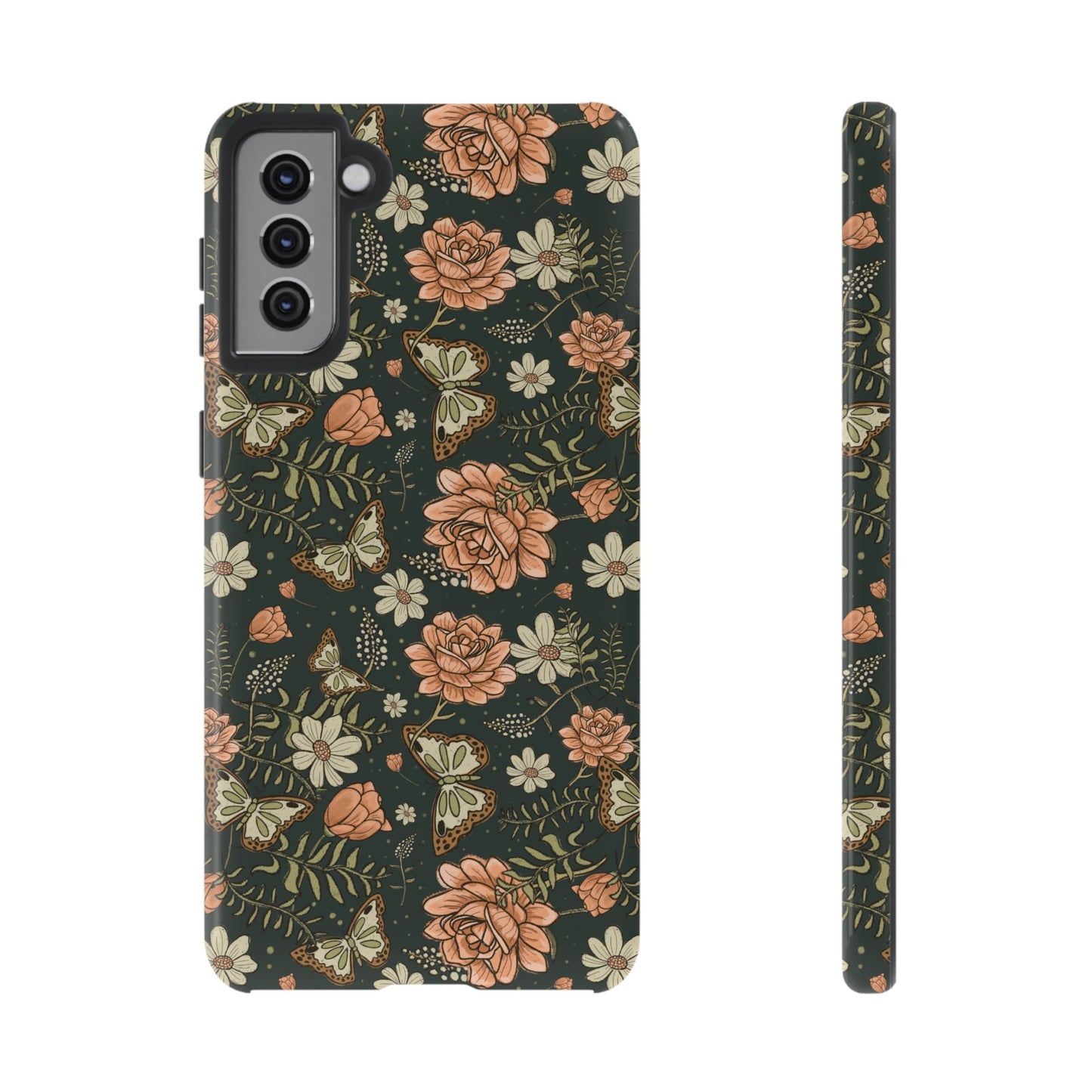 Vintage Rose hand drawn design for phone tough case