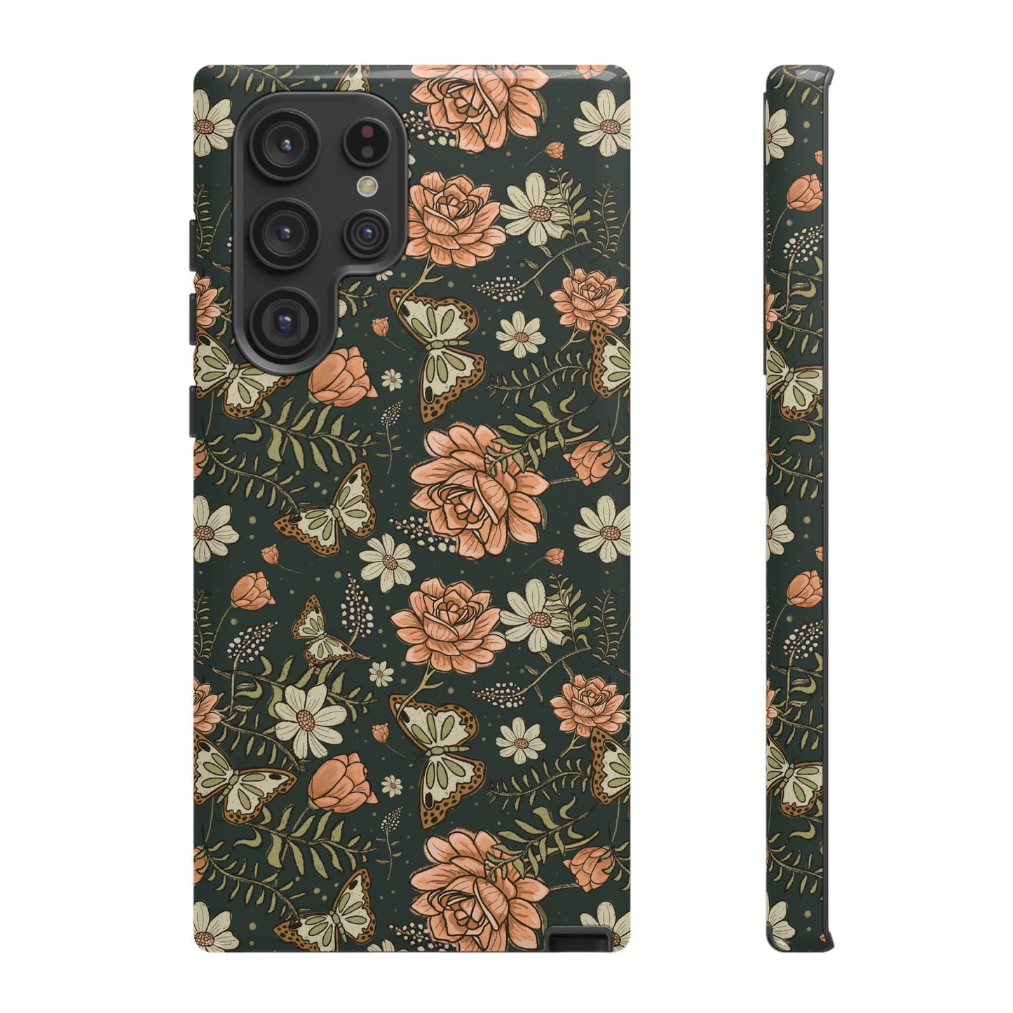 Vintage Rose hand drawn design for phone tough case