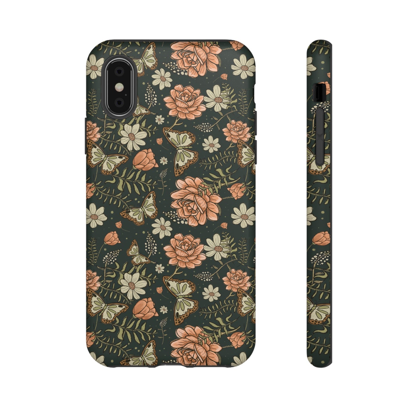 Vintage Rose hand drawn design for phone tough case