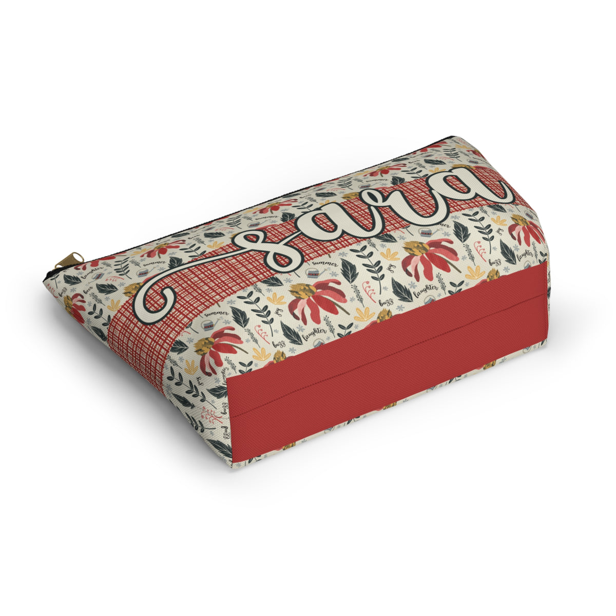 Personalised Handy Bag - Custom artwork Summer Daze Collection - Zip closure storage pouch