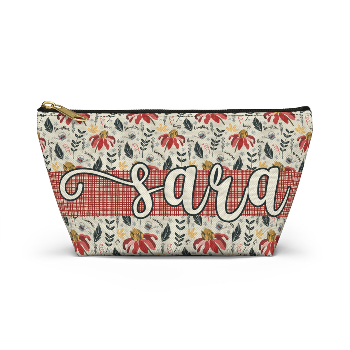 Personalised Handy Bag - Custom artwork Summer Daze Collection - Zip closure storage pouch