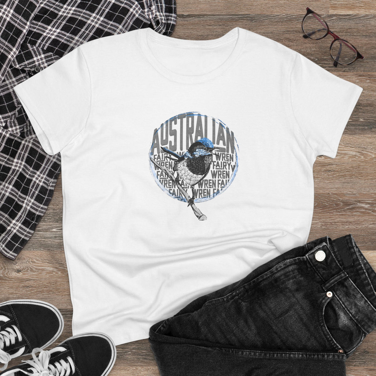 Australian Fairy Wren -  Custom t shirt design -Gildan 5000