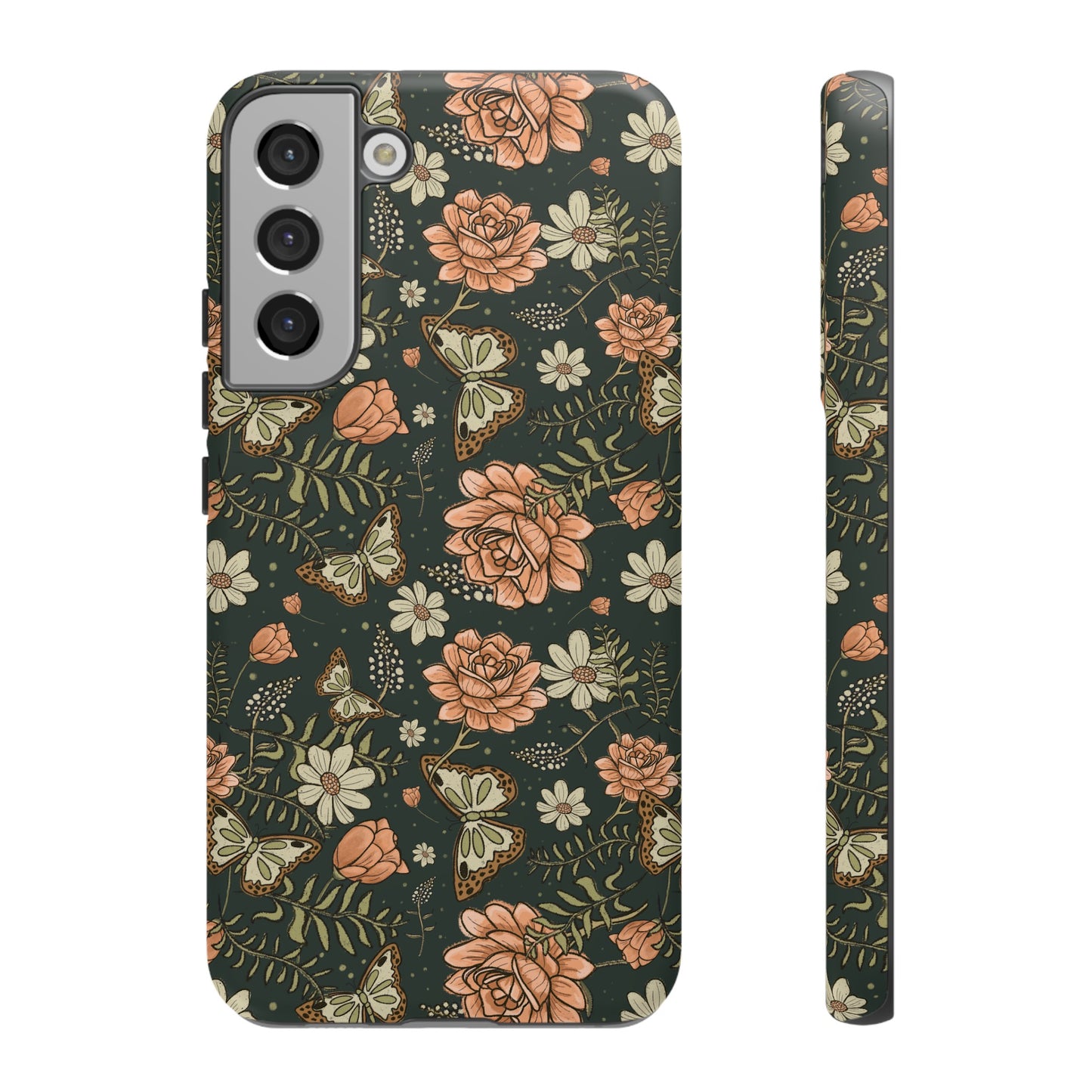 Vintage Rose hand drawn design for phone tough case