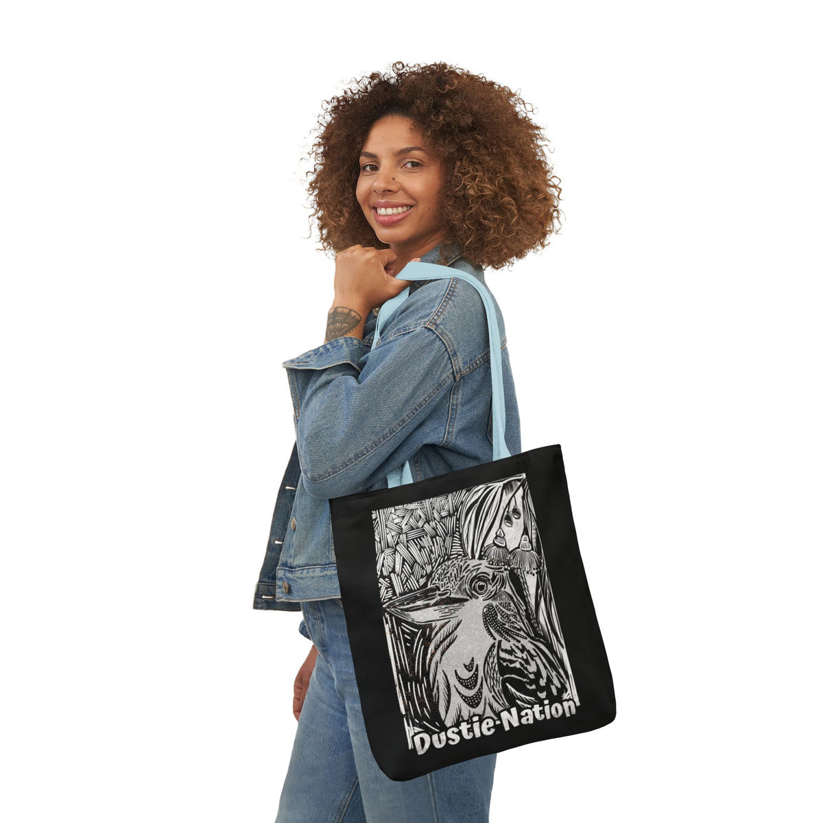 Australian Kookaburra custom design Tote Bag - Hand drawn artwork & custom text available