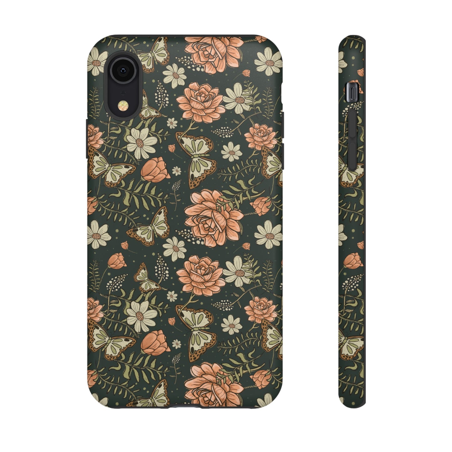 Vintage Rose hand drawn design for phone tough case