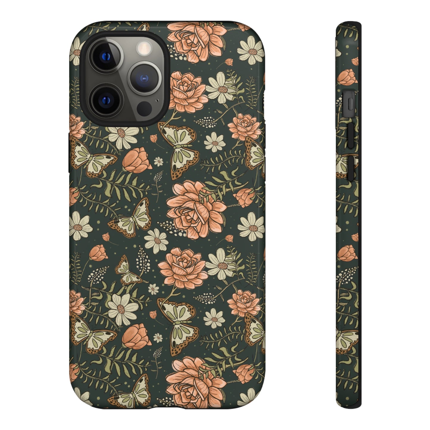 Vintage Rose hand drawn design for phone tough case