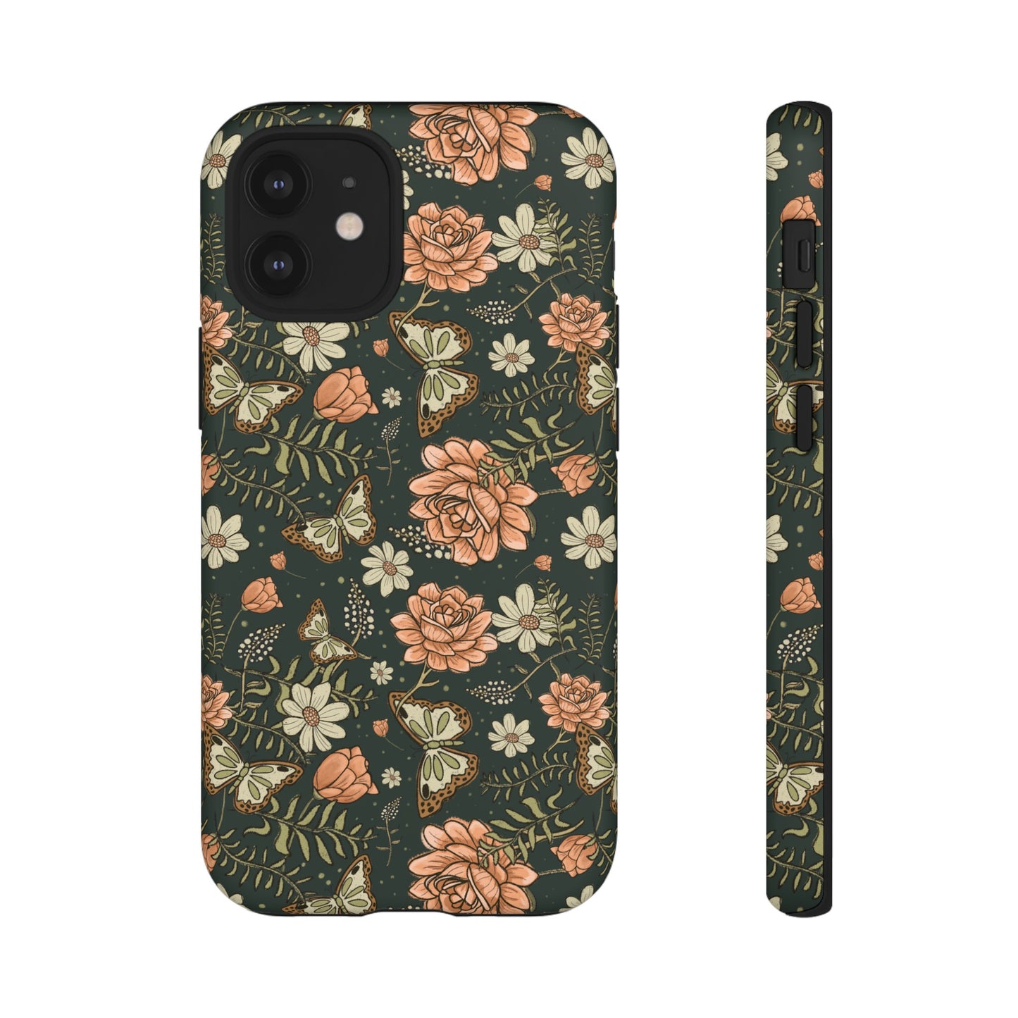 Vintage Rose hand drawn design for phone tough case