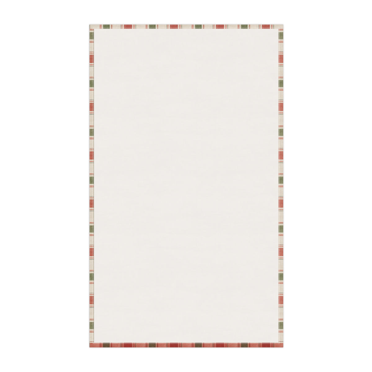 Spicy Chilli Kitchen Tea Towel — Printed Recipe Plaid Cotton
