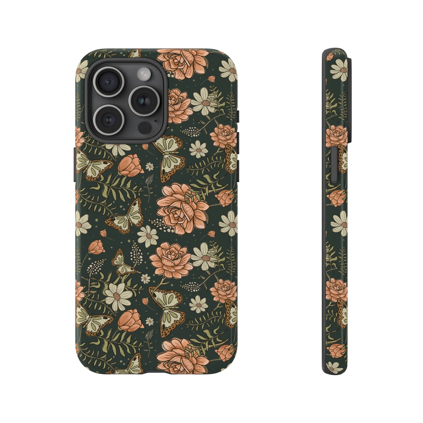 Vintage Rose hand drawn design for phone tough case