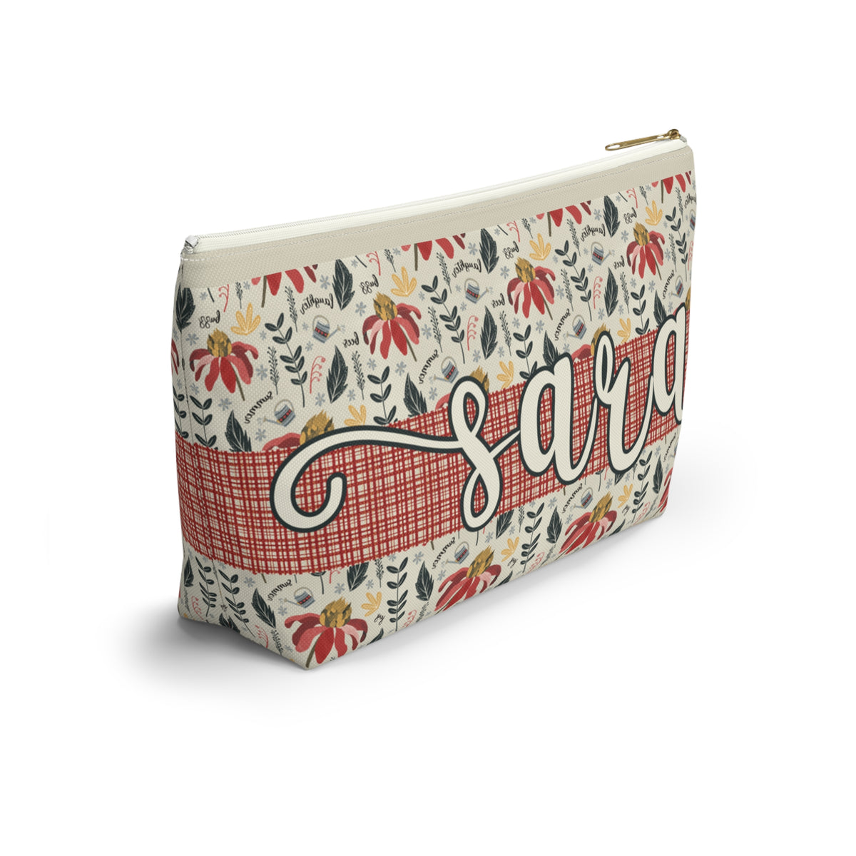 Personalised Handy Bag - Custom artwork Summer Daze Collection - Zip closure storage pouch