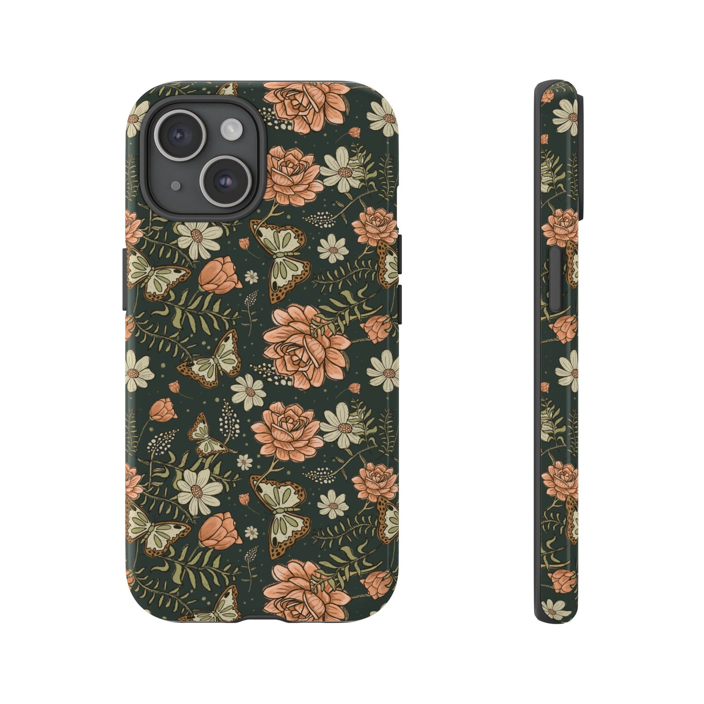 Vintage Rose hand drawn design for phone tough case