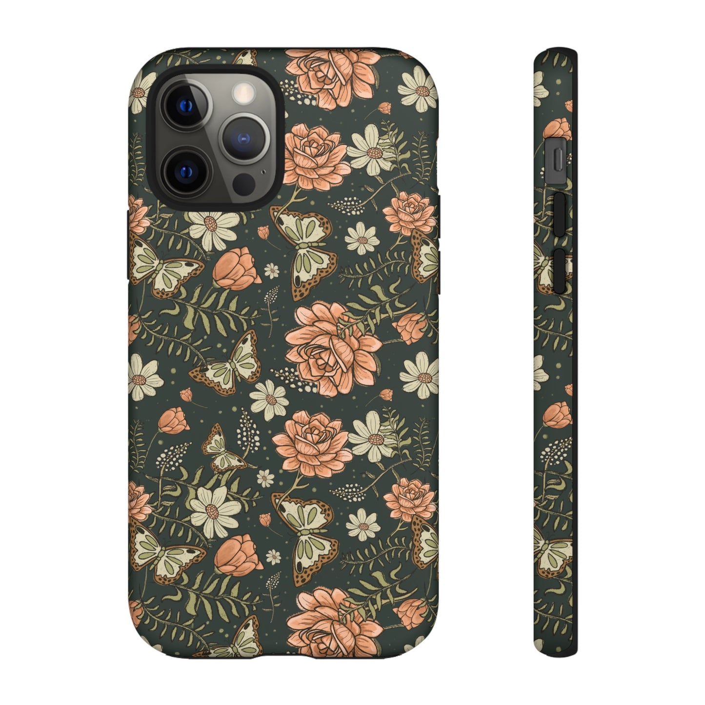 Vintage Rose hand drawn design for phone tough case