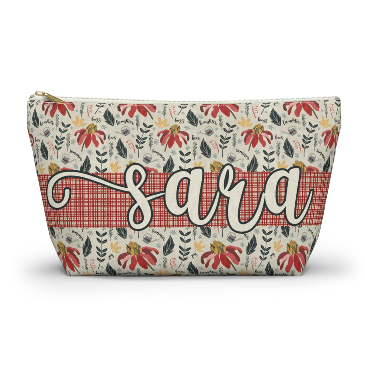 Personalised Handy Bag - Custom artwork Summer Daze Collection - Zip closure storage pouch