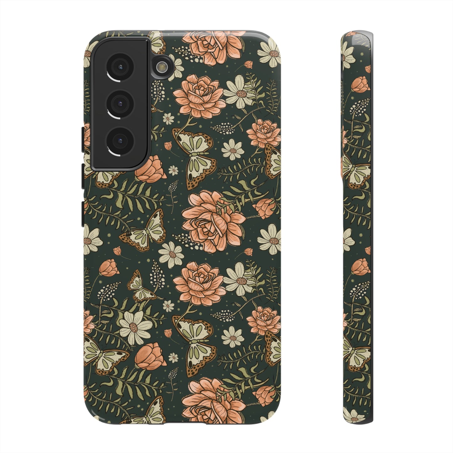 Vintage Rose hand drawn design for phone tough case