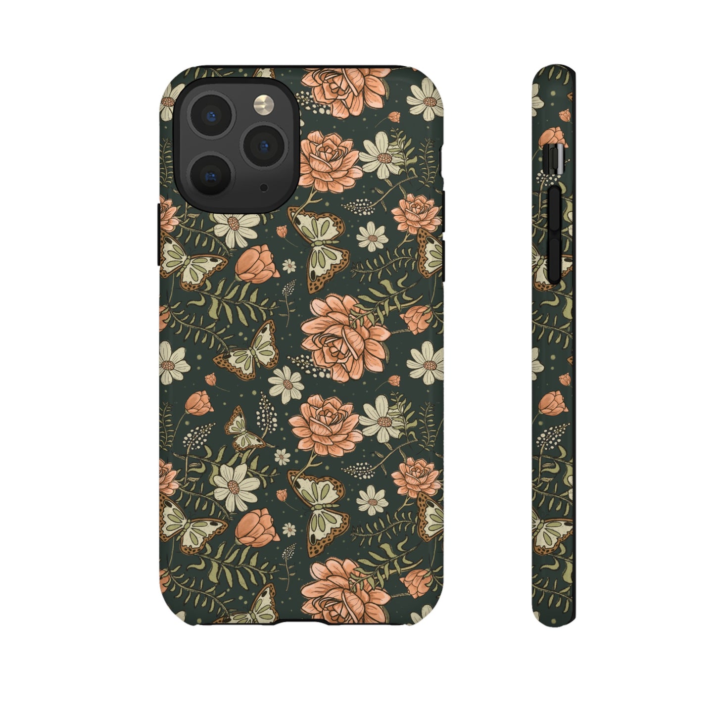 Vintage Rose hand drawn design for phone tough case
