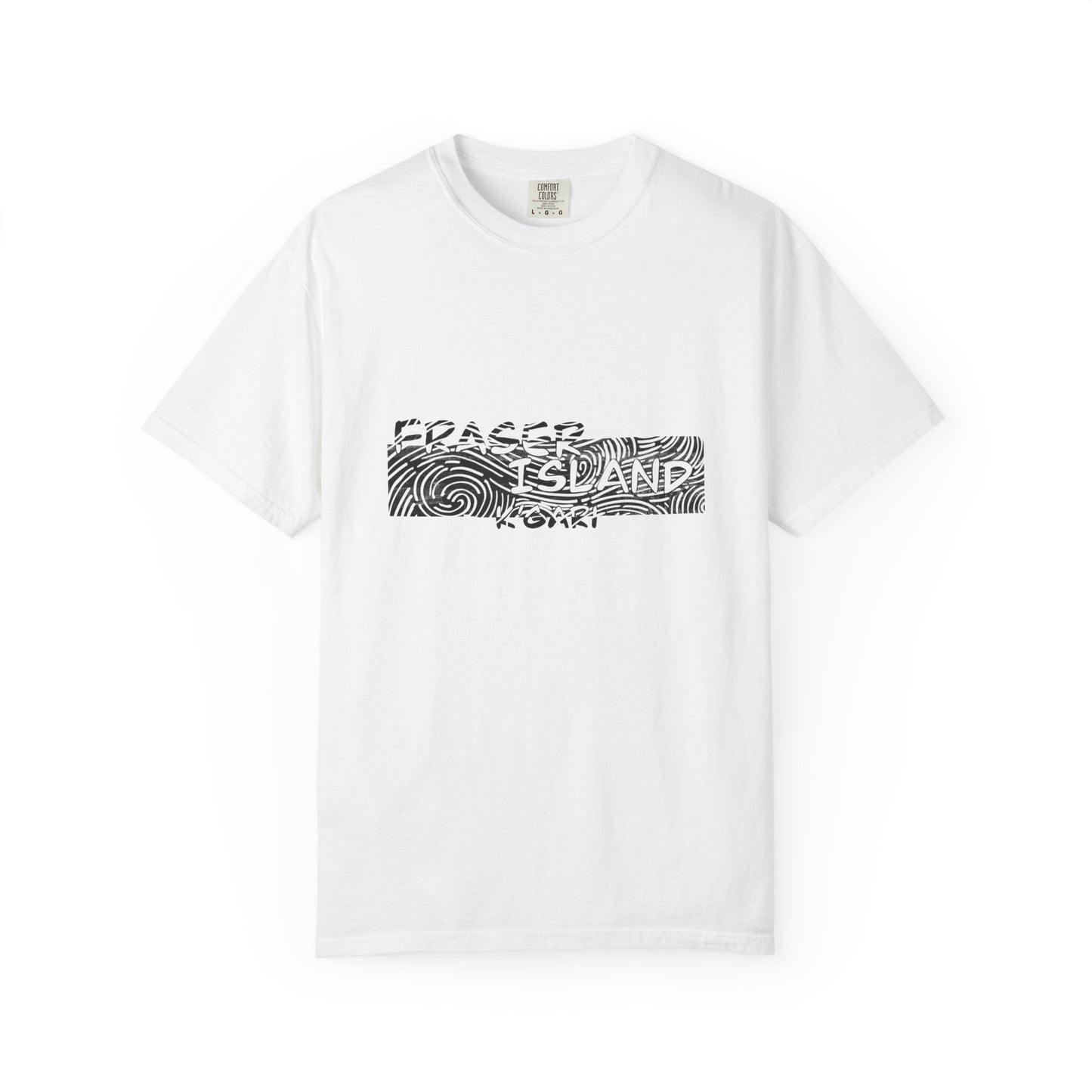 K'Gari Fraser Island Souvenir T Shirt - C1717 Hand Drawn Design