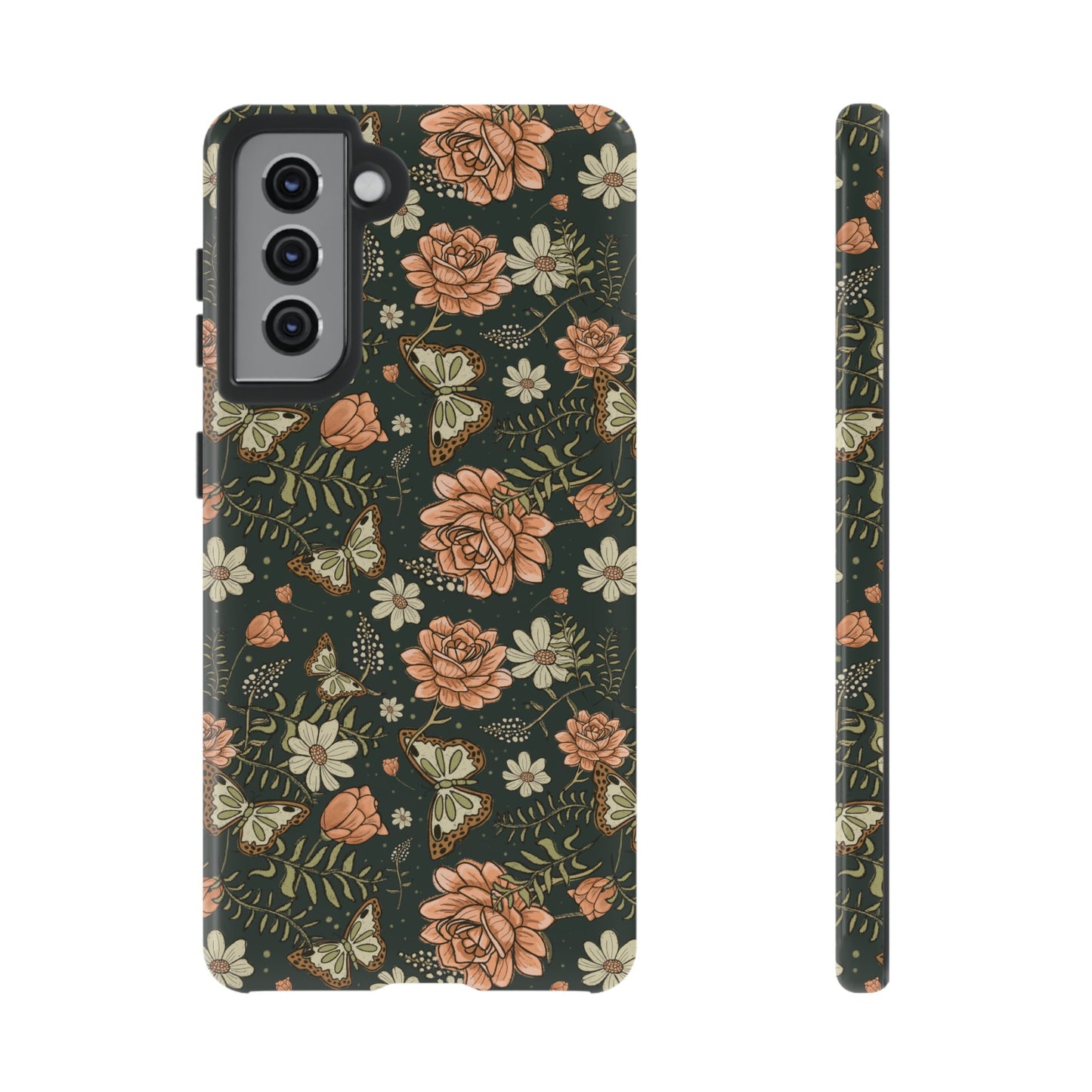 Vintage Rose hand drawn design for phone tough case