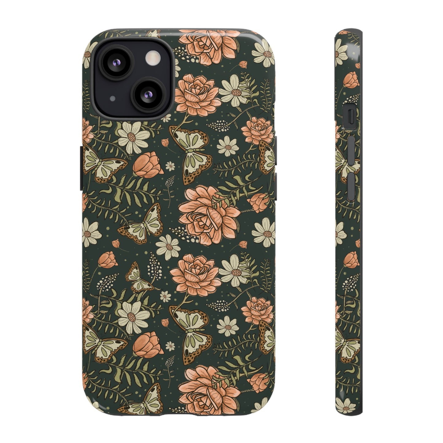 Vintage Rose hand drawn design for phone tough case
