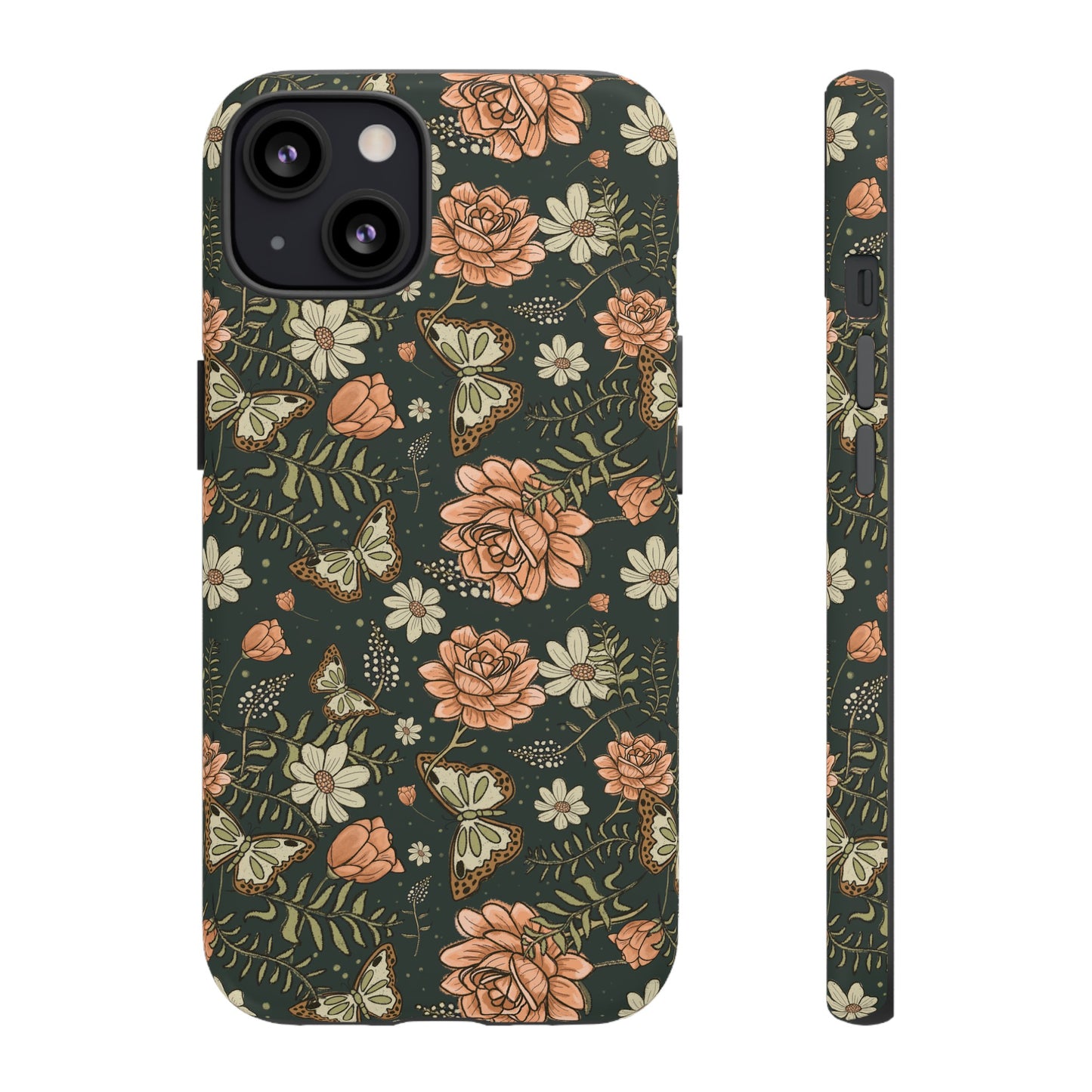 Vintage Rose hand drawn design for phone tough case