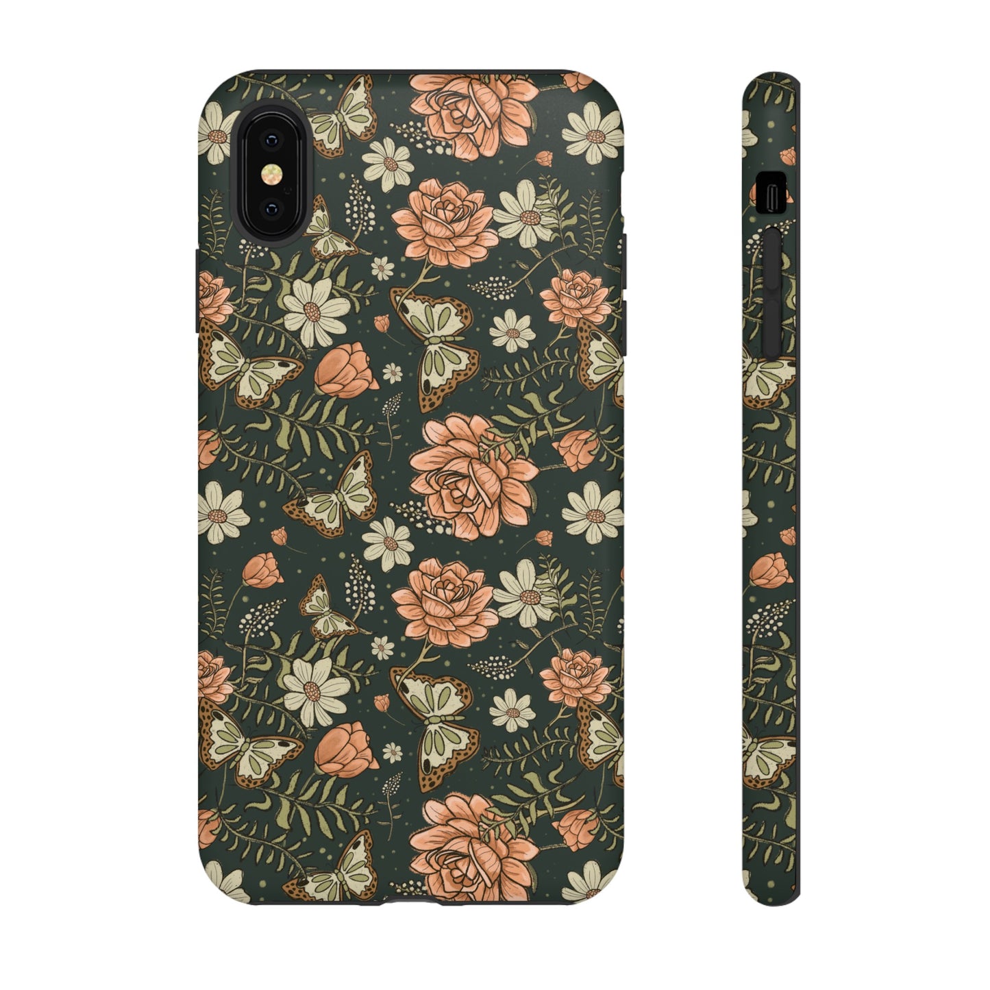 Vintage Rose hand drawn design for phone tough case