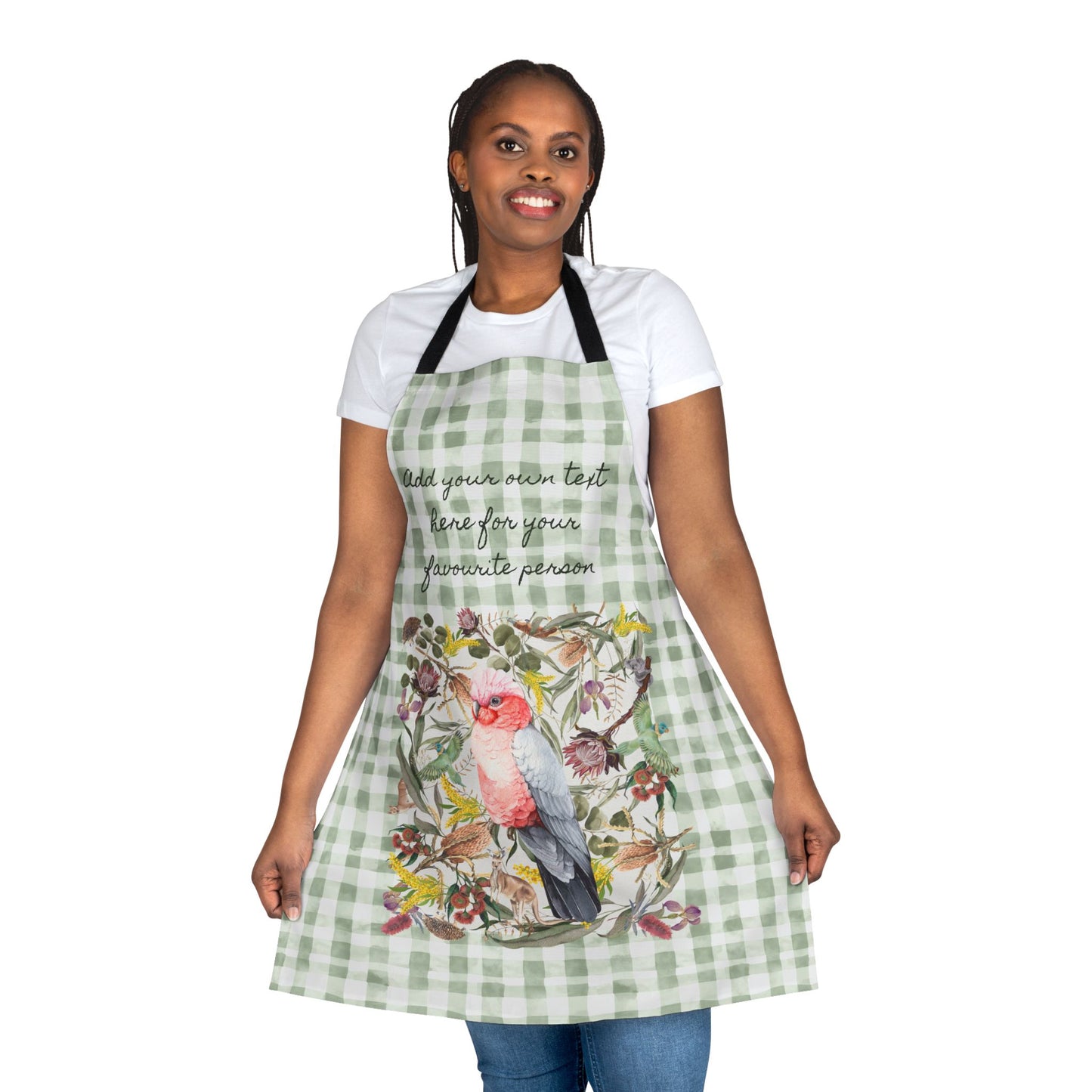 Pink Galah Apron Personalised Message Gift Idea