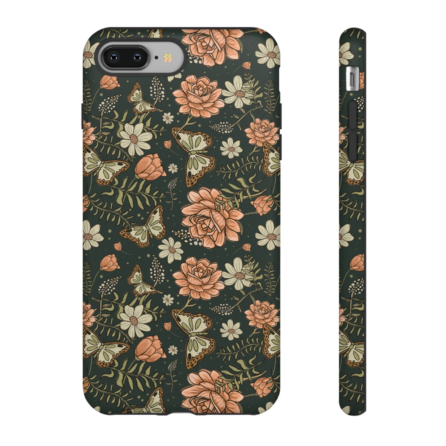 Vintage Rose hand drawn design for phone tough case