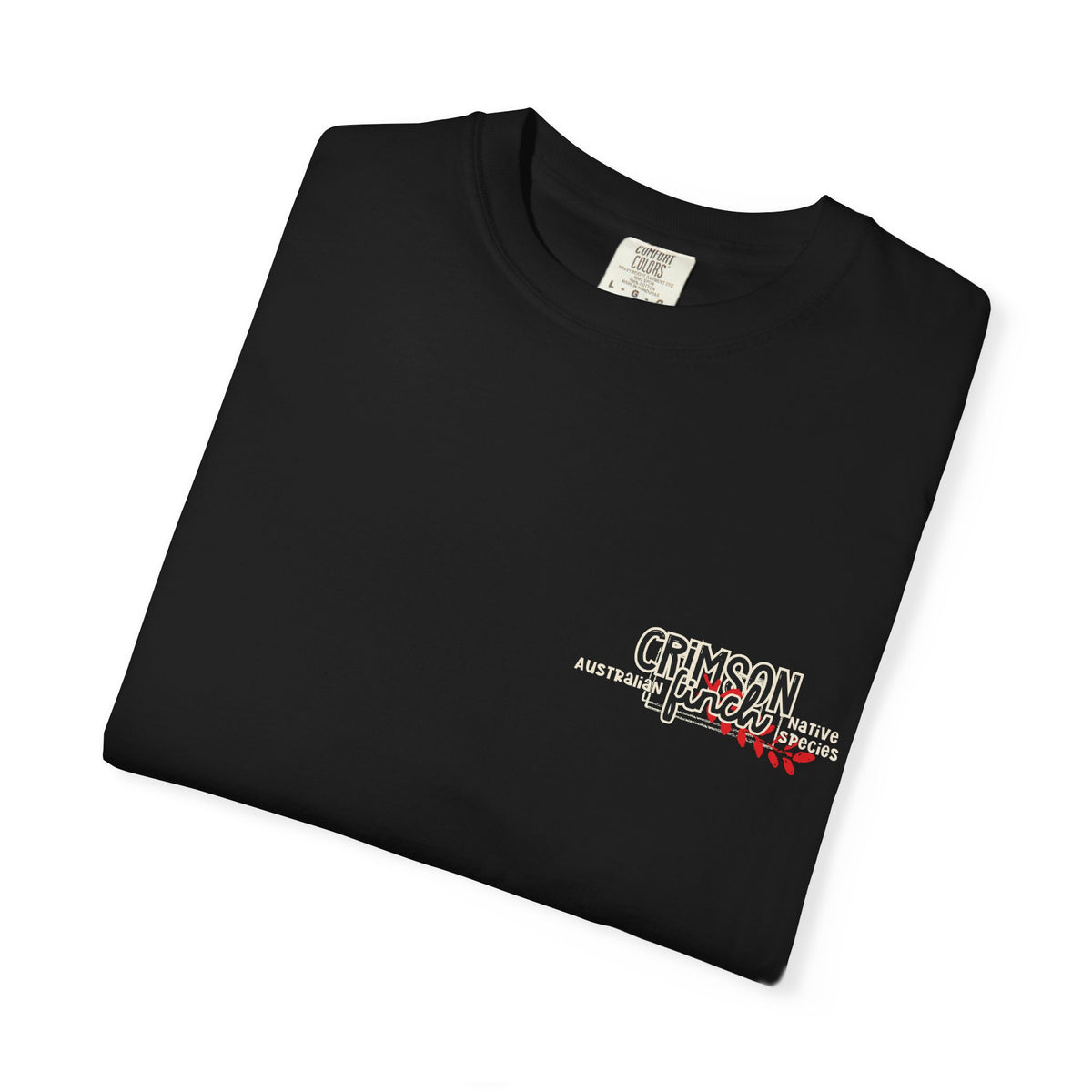 Crimson Finch graphic collage T Shirt - C1717 Comfort Colors
