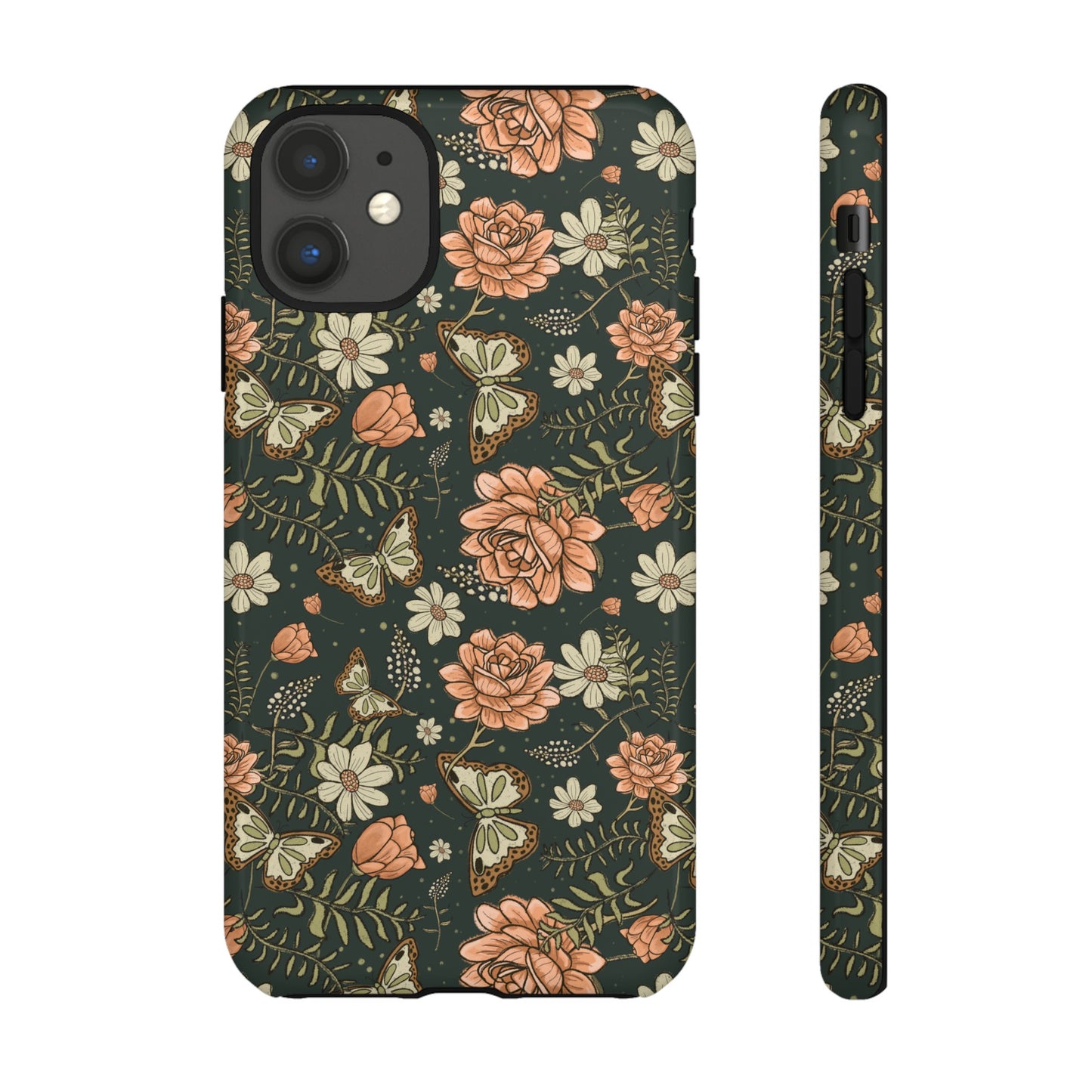 Vintage Rose hand drawn design for phone tough case