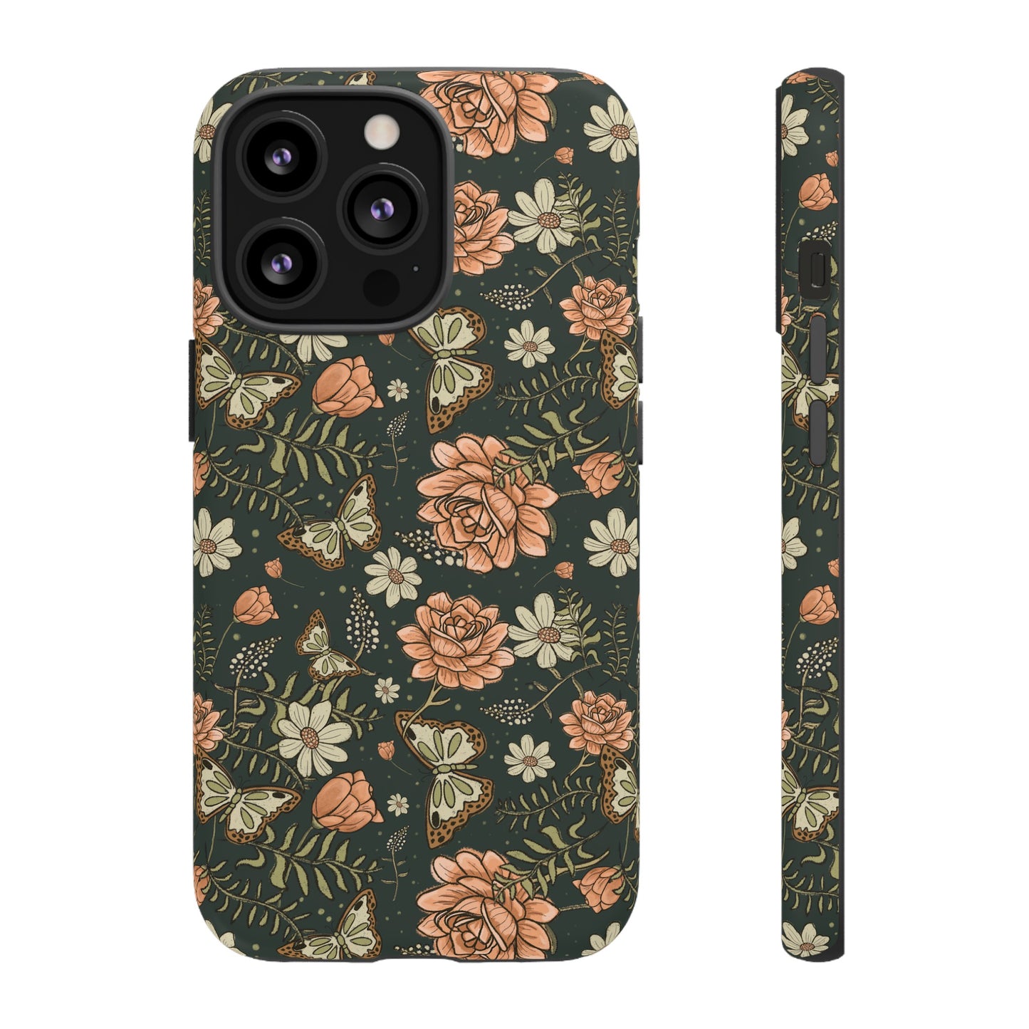Vintage Rose hand drawn design for phone tough case