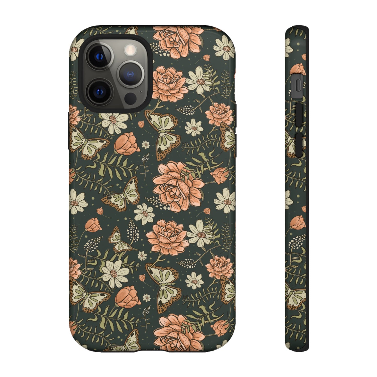 Vintage Rose hand drawn design for phone tough case