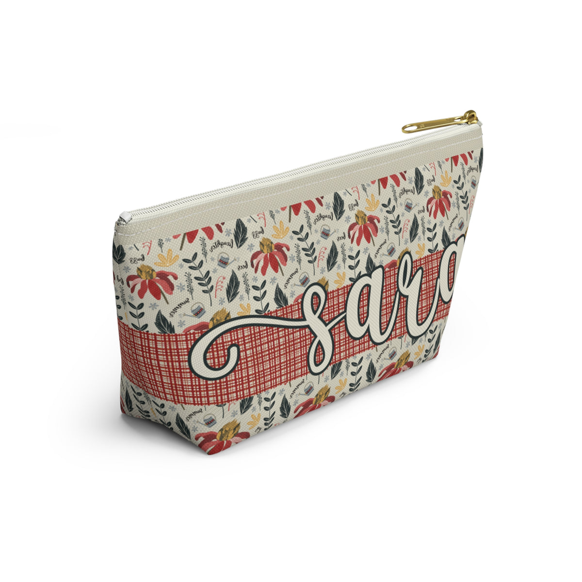 Personalised Handy Bag - Custom artwork Summer Daze Collection - Zip closure storage pouch